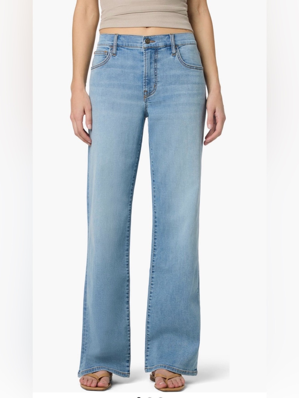 Hudson Rosalie High Rise Wide Leg Jeans Size 33 Premium Denim NWOT